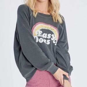 Wildfox Oversized Easy Does It Sweatshirt
